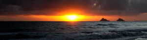 Mokulua Islands at sunrise - Alan Kubota photo