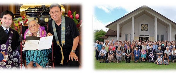 honoring Rev. Shimabukuro at West Kauai Hongwanji Mission