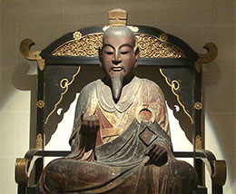 statue of a seated Prince Shotoku