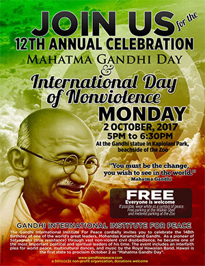 Gandhi Day 2017 flyer image