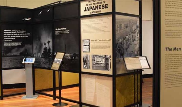 display panels from Courage and Compassion exhibit