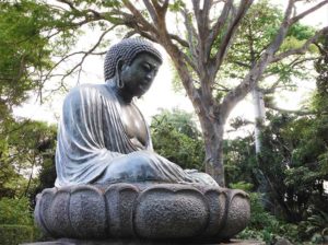 Buddha statue in Foster Botanical Garden