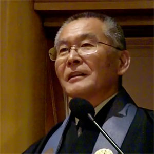 Rev. Kenji Akahoshi (video still from Seattle Betsuin talk)