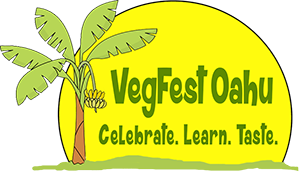 VegFest Oahu logo - Celebrate. Learn. Taste.