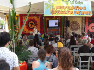 VegFest Oahu - speakers tent