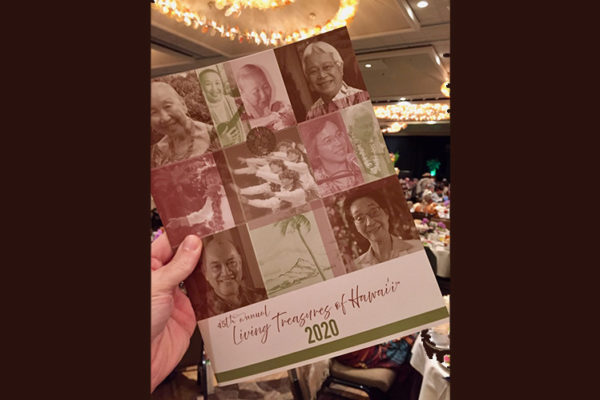 Living Treasures 2020 - program cover with honoree photos