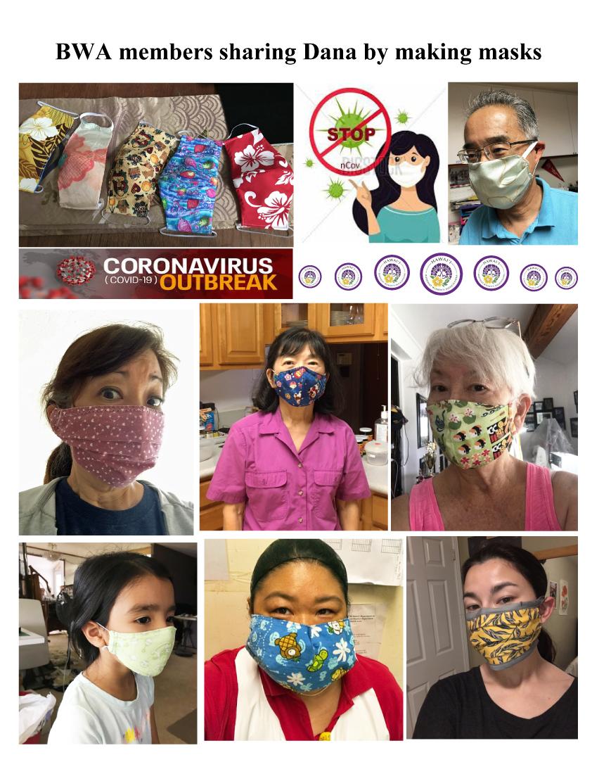 BWA mask-making image collage