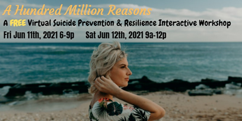 suicide prevention workshop flyer image (June 11 & 12, 2021, virtual)