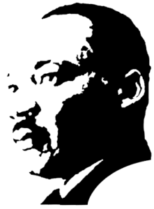 Martin Luther King Jr. silhouette graphic