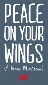 Peace on Your Wings logo on gray-blue background