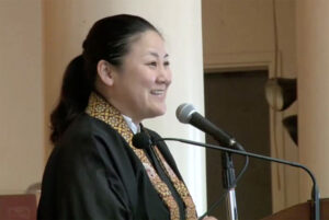 Rimban Yuika Hasebe, dharma message at Friday service, 2024 Giseikai