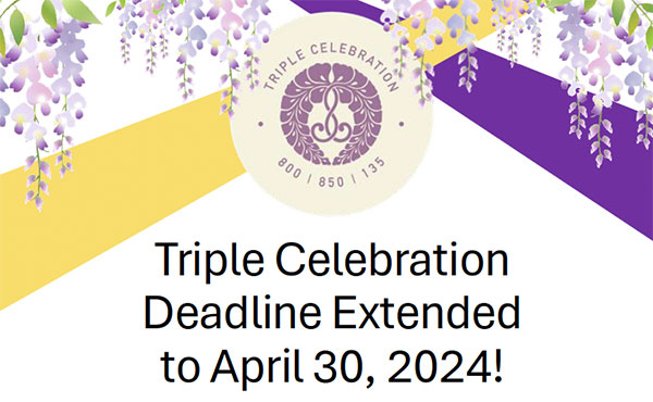 Triple Celebration Flyer #2 Extended deadline (excerpt)