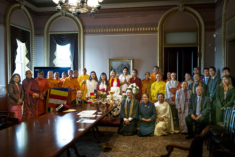 White House Vesak 2026 - group photo indoors